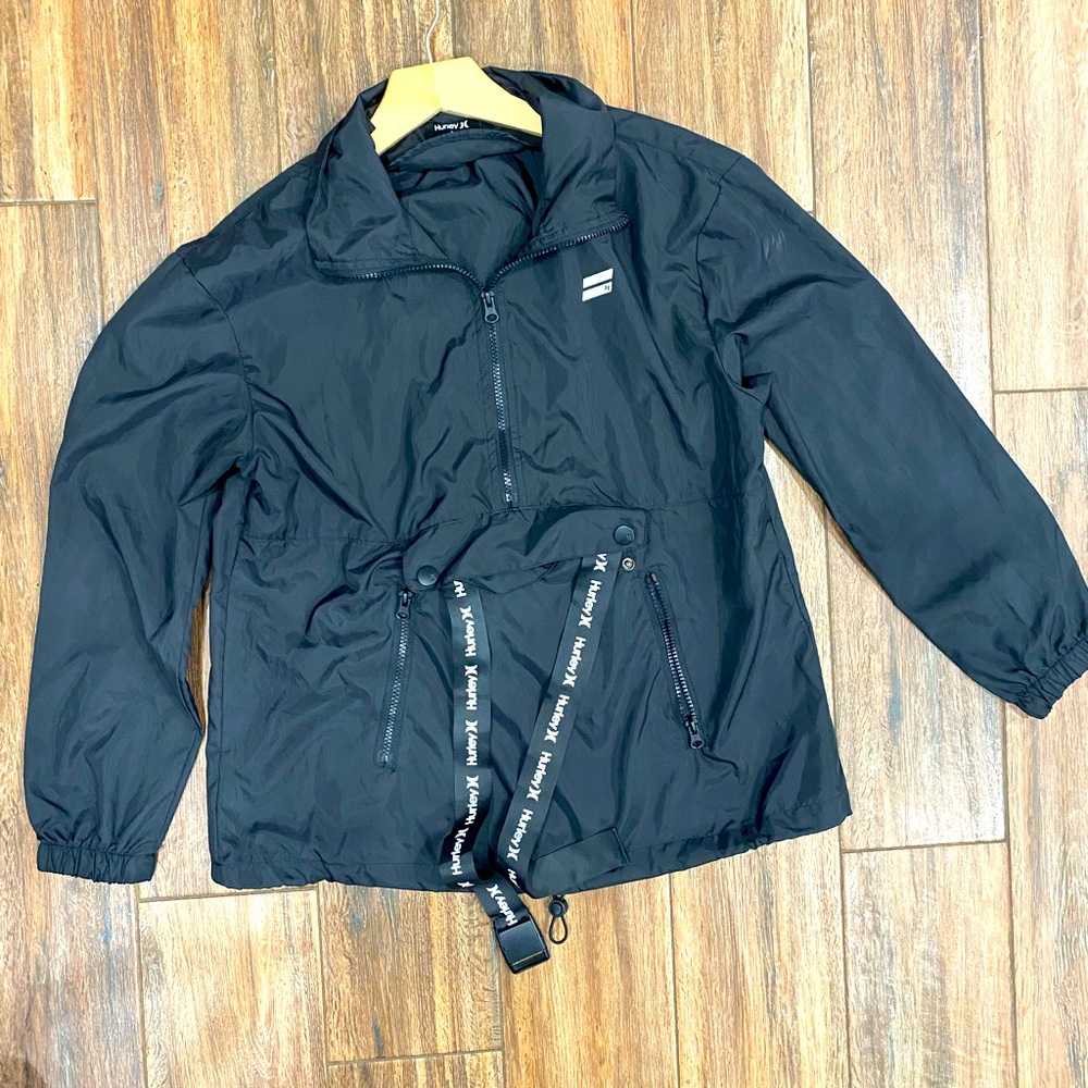 Hurley Black Active / Track Jacket - image 1